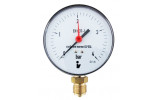 Manometer (tlakomer) d63mm 0-4 BAR SPODNÉ vývod 1/4" - voda, vzduch